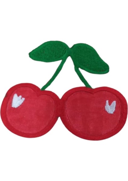 Aplike Ütü ile Yapışan Kiraz Desen