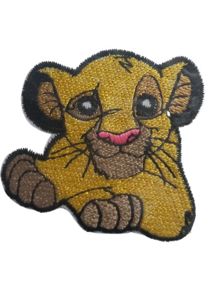 Aplike Ütü ile Yapışan Küçük Kaplan Arma 3x4 cm