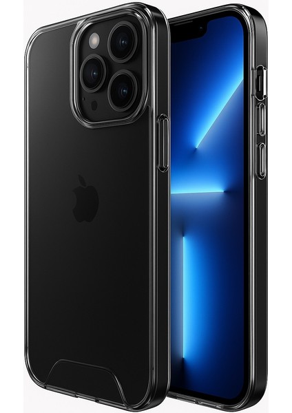 iPhone 13 Pro Nebula Aqua Transparan Ultra Şeffaf Kılıf Çizilmeye Dayanıklı Tam Kapsamlı Koruma