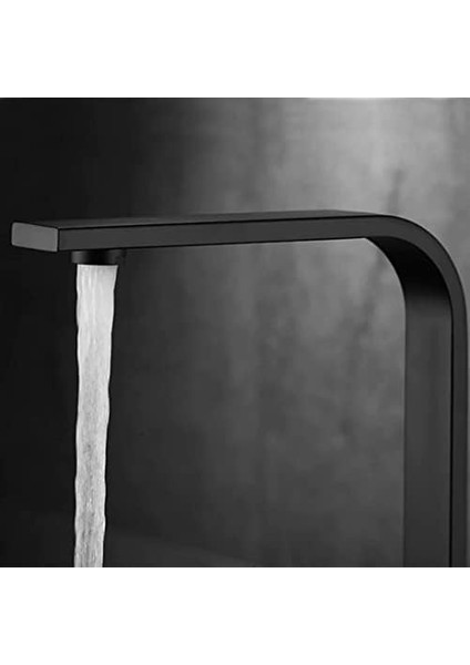 Siyah Mutfak Bataryası Soğuk Çift Su Girişli Kare Mutfak Bataryası Soft fiyatları