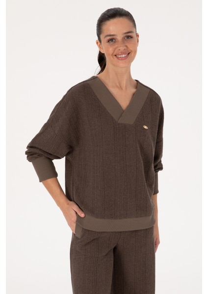 Kadın Vizon Sweatshirt 50309439-VR052