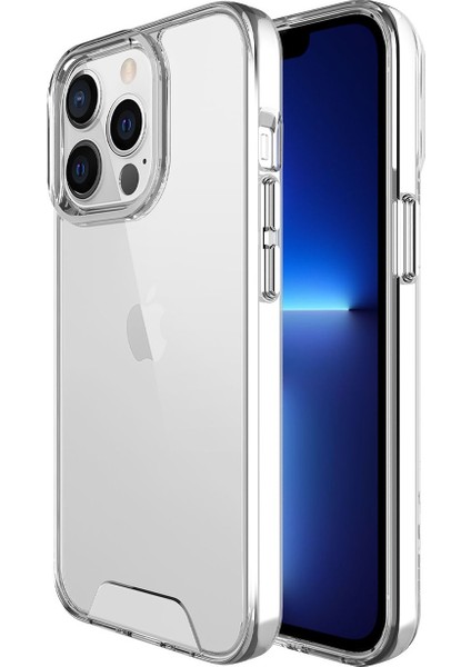 iPhone 13 Pro Max Nebula Aqua Transparan Ultra Şeffaf Kılıf Çizilmeye Dayanıklı Tam Kapsamlı Koruma