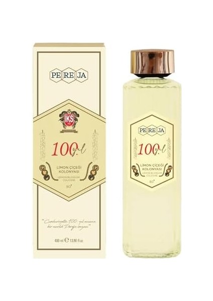 Pereja Kolonya 400 ml Limon Çiçeği 100.YIL Cam Şiş fiyatları