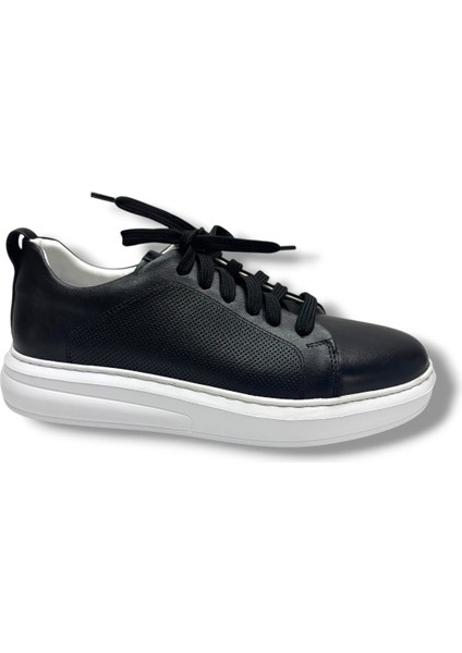 413-26 Hakiki Deri Anatomik Taban Erkek Ayakkabı Siyah Beyaz fiyatları