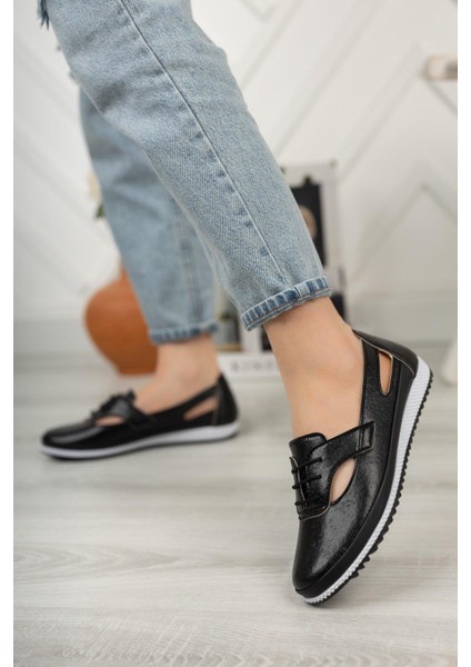 Kadın Loren Siyah Günlük Ortopedik Ayakkabı modelleri