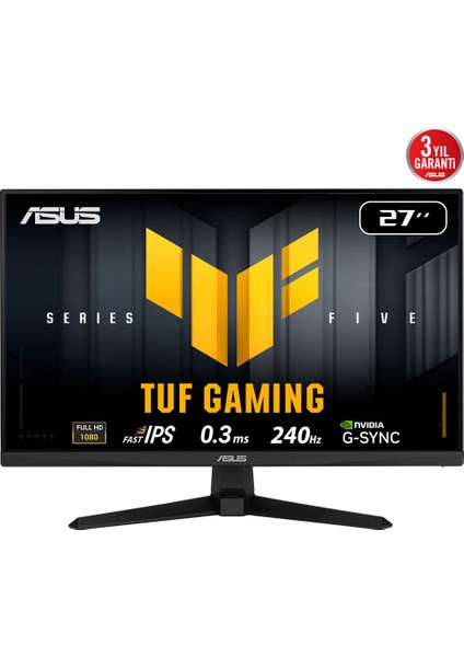 Tuf Gamıng VG279QM5A 27" 0.3ms 240HZ 1920X1080 2xhdmı/dp Vesa mm Full Hd LED Monıtor