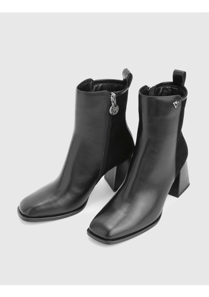 Jona Hakiki Süet Deri Siyah Kadın Topuklu Bot fiyatları