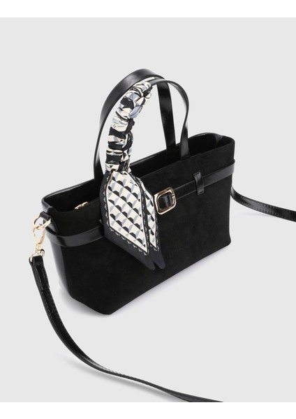Elye Hakiki Süet Deri Siyah Kadın El Çantası fiyatları