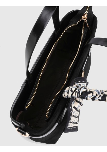 Elye Hakiki Süet Deri Siyah Kadın El Çantası fırsatları