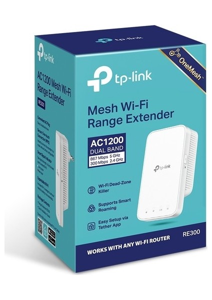 Tp-Lınk RE300 AC1200 1port 2.4 Ghz & 5 Ghz Range Extender fırsatları