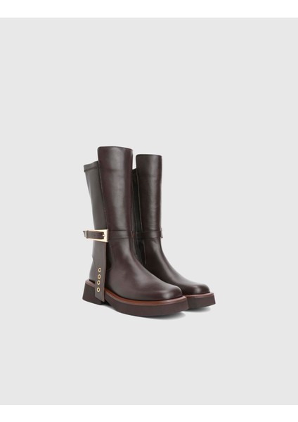 Vlad Hakiki Deri Kahverengi Kadın Bot