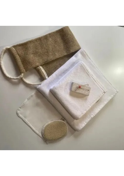 Keten 6'lı Banyo Hamam Seti