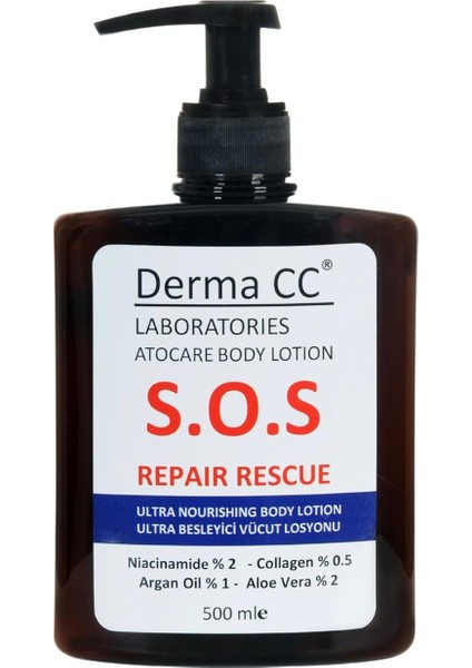 Derma cc Laboratories S.o.s Ultra Besleyici Vücut Losyonu 500 ml