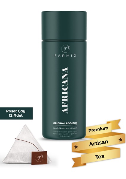 Africana - Orijinal Roybos Çayı – 12 Poşet – Portakal ve Vanilyalı