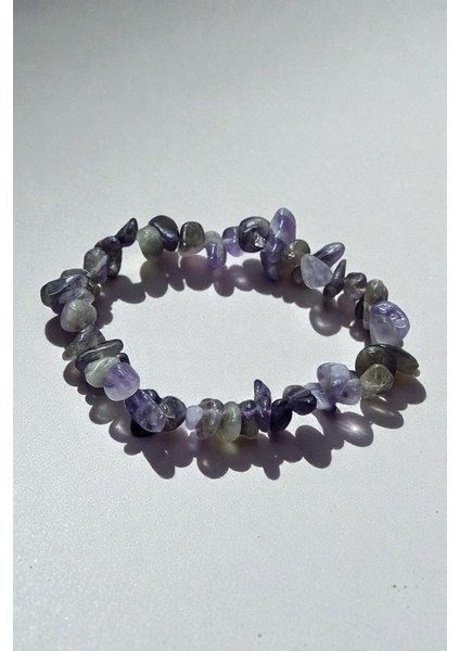 Ametist Kırıktas Esnek Bileklik – Minimal Doğal Taş Tasarım Lavanta Temalı Hediyelik Takı fiyatları