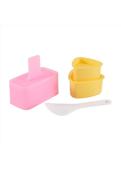 Onigiri Kalıbı, 3'lü Musubi Pirinç Kalıbı Yapım Seti, Yapım Presi, Klasik Üçgen Pirinç Topu Yapımcısı Suşi Kalıbı (Yurt Dışından)