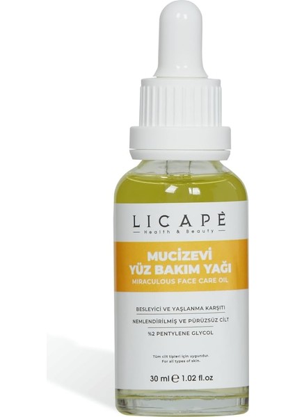 Licape-Mucizevi Cilt Bakım Yağı 30ML