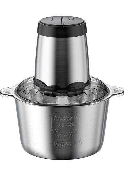 Elektrik Gıda Doğrayıcı 3l Paslanmaz Çek Kıyma Makinesi Gıda Işlemcisi Blender Makinesi Mutfak Aletleri, Ab Fişi (Yurt Dışından)