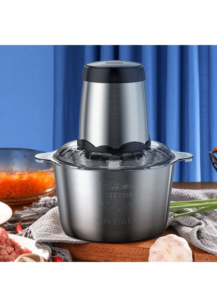 Elektrik Gıda Doğrayıcı 3l Paslanmaz Çek Kıyma Makinesi Gıda Işlemcisi Blender Makinesi Mutfak Aletleri, Ab Fişi (Yurt Dışından) fiyatları