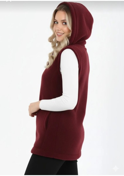 Kapüşonlu Kadın Polar Yelek fiyatları