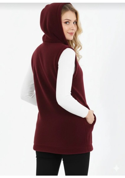 Kapüşonlu Kadın Polar Yelek fırsatları