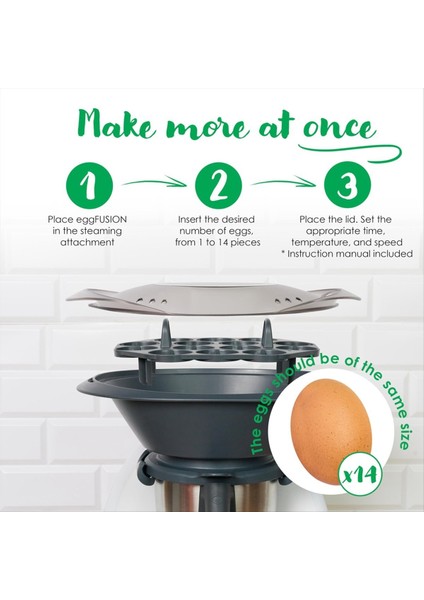 Thermomix Tm6 Tm5 TM31 Aksesuarları Için 14'e Kadar Yumurta Pişirici Tutucu - Thermomix ile Uyumlu (Yurt Dışından) fırsatları