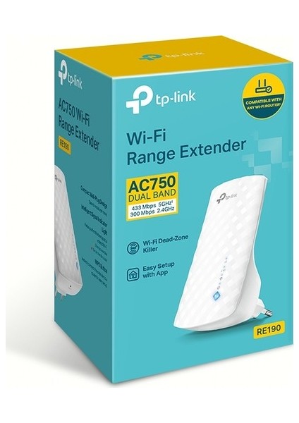 Tp-Lınk RE190 750MBPS 2.4/5ghz Menzil Genişletici fiyatları