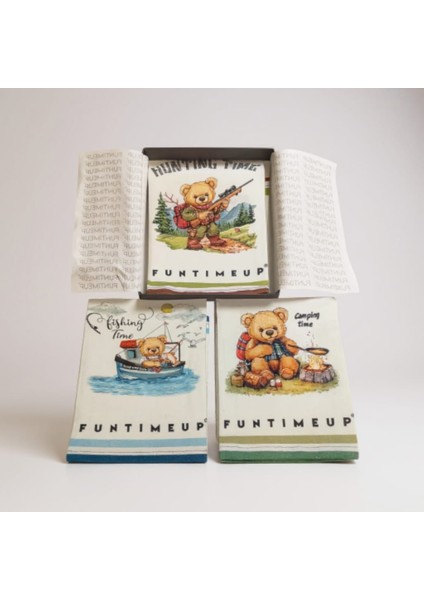 3'lü Mutfak Havlusu 100% Pamuk 50×70 cm Hediyelik Ayıcık Baskılı fiyatları