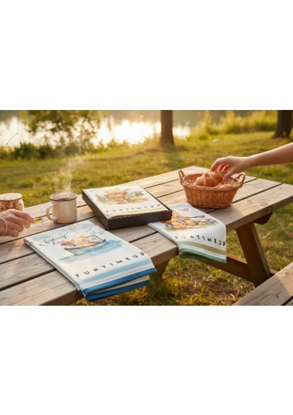 3'lü Mutfak Havlusu 100% Pamuk 50×70 cm Hediyelik Ayıcık Baskılı indirimleri