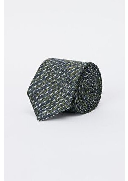 Erkek Yeşil Desenli Kravat %100 Polyester Şık Tasarım fiyatları