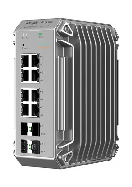 Ruıjıe Reyee RG-NIS3100-8GT4SFP-HP 8 Port 10/100/1000 8 Port Poe 4 x Sfp 240 Watt Rujıe Cloud Yonetılebılır Endüstriyel modelleri