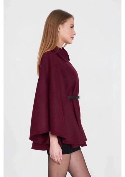 Kemerli Kaşe Panço Bordo Pt indirimleri