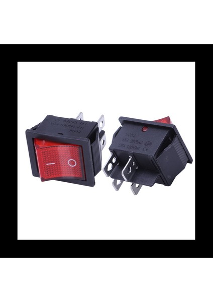100 x Kırmızı Işıklı Işık Açık/kapalı Dpst Tekne Rocker Switch 16A/250V 20A/125V Ac (Yurt Dışından) fiyatları