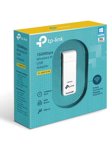 Tp-Lınk TL-WN727N 150 Mbps USB Wıreless Adaptör