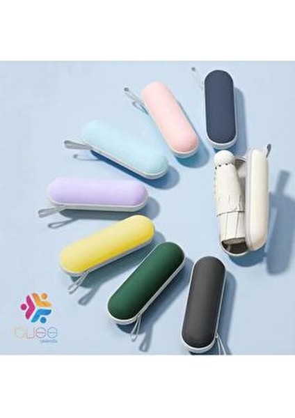 Kapsül Şemsiye 8 Tel Destekli Darbelere Dayanıklı Ultraviyole Işınları Geçirmez