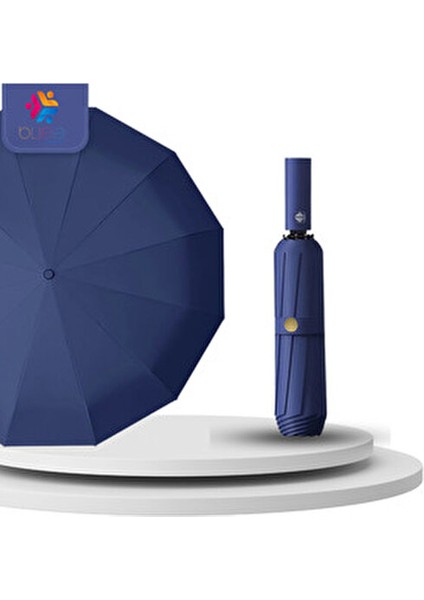 12 Telli Kadın Otomatik Şemsiye Ekstra Dayanıklı Fiber Tel ve UV Koruma