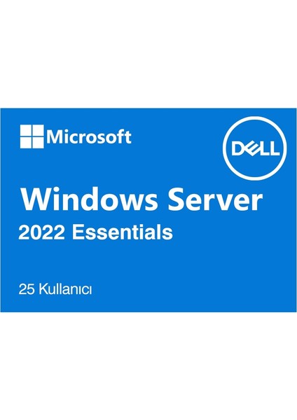 Mıcrosoft Wındows 2022 Server Essentıals Rok Dell Server Yazılımı W2K22ESN-ROK