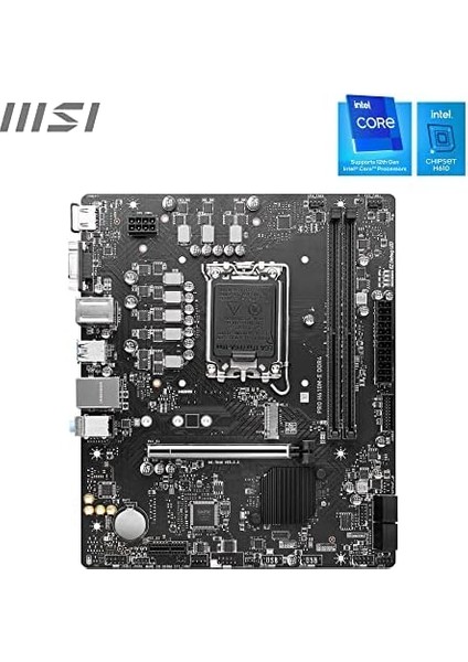 MB Pro H610M-E Ddr4 Soket 1700 Ddr4 3200(OC) HDMI VGA M.2 Usb3.2 1x 1g Lan Matx Anakart modelleri