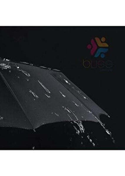 bliss 12 Telli Otomatik Şemsiye Kadınlar İçin Ekstra Güçlü Dayanıklı Kauçuk Saplı