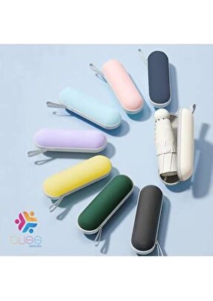 8 Telli Kapsül Şemsiye Kadınlar İçin Taşınabilir UV Koruma Özellikli