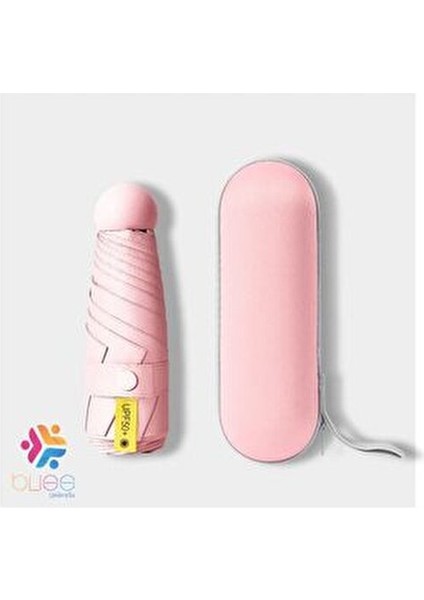 Kapsül Şemsiye Kadınlar İçin Ultraviyole Işınları Geçirmeyen Mini Şemsiye