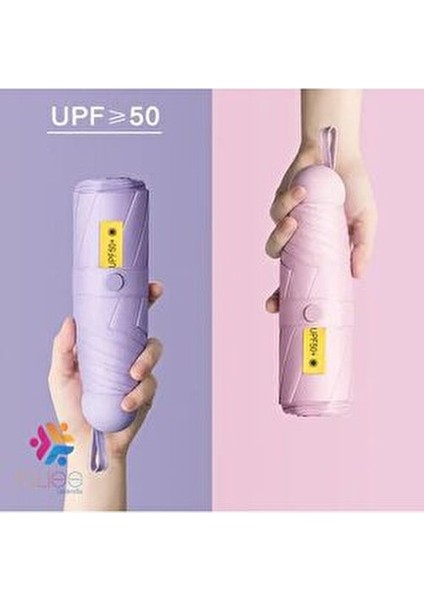 Kapsül Şemsiye Kadınlar İçin Ultraviyole Işınları Geçirmeyen Mini Şemsiye