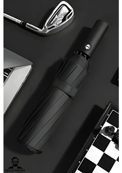 Tam Otomatik Erkek Şemsiye MCR053 Kauçuk Saplı 190T Pongee Kumaş ile Kullanım Kolaylığı