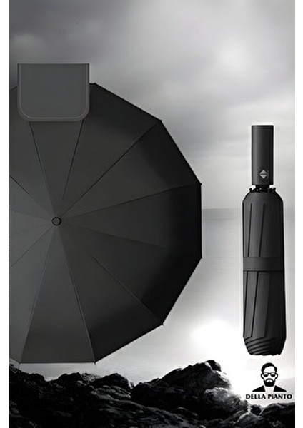 Tam Otomatik Erkek Şemsiye MCR053 Kauçuk Saplı 190T Pongee Kumaş ile Kullanım Kolaylığı