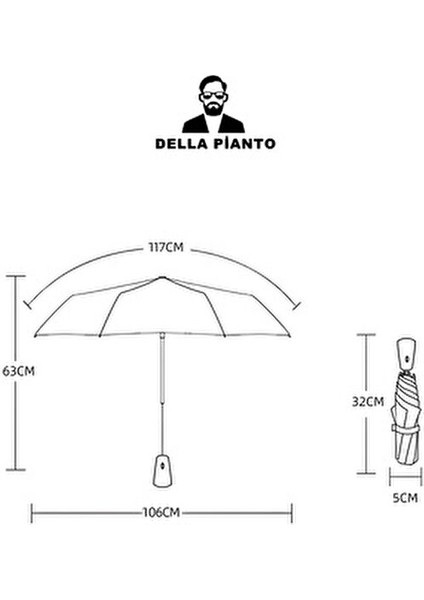 Tam Otomatik Erkek Şemsiye MCR053 Kauçuk Saplı 190T Pongee Kumaş ile Kullanım Kolaylığı