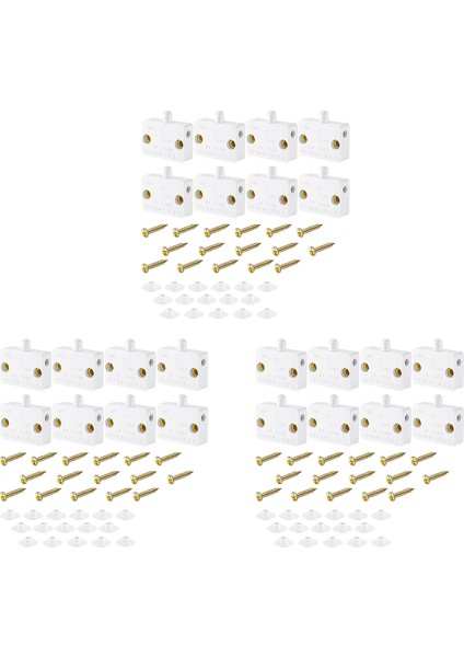 24 Adet Kabine Lamba Anahtarı Otomatik Kapı Anahtarı 12V 24V 110V (Beyaz) Için Geçerli Gardırop Için Temas Anahtarı (Yurt Dışından)