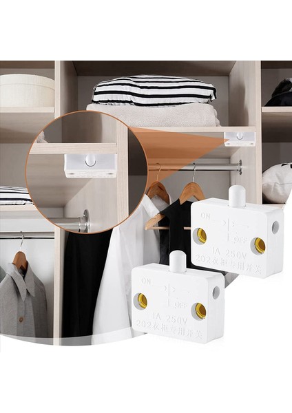 24 Adet Kabine Lamba Anahtarı Otomatik Kapı Anahtarı 12V 24V 110V (Beyaz) Için Geçerli Gardırop Için Temas Anahtarı (Yurt Dışından) fırsatları