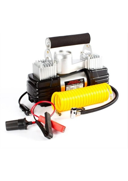 Araç lastik hava kompresör metal çift silindir büyük çantalı niken