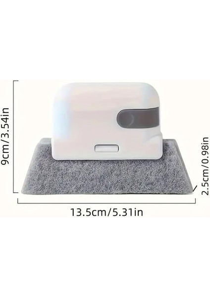 Fonksiyonlu Temizlik Fırçası | Pencere Rayı ve Gövde Temizleyici | Beyaz ve Gri modelleri