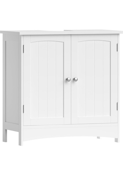 2 Kapılı Lavabo Dolabı, Dolabı, Ayarlanabilir Raflar, Bol Depolama Alanı, 60 x 30 x 60 Cm, Beyaz BBC01WT